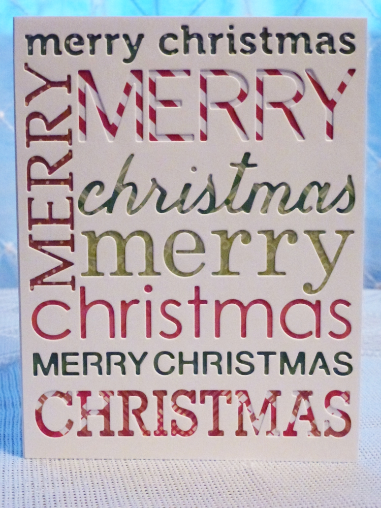 Handmade "Merry Christmas" Card