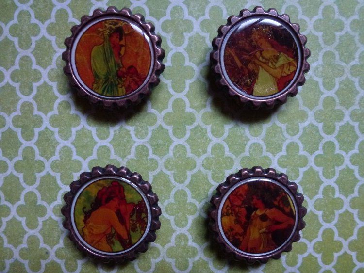 Alfons Mucha Magnets Set 1