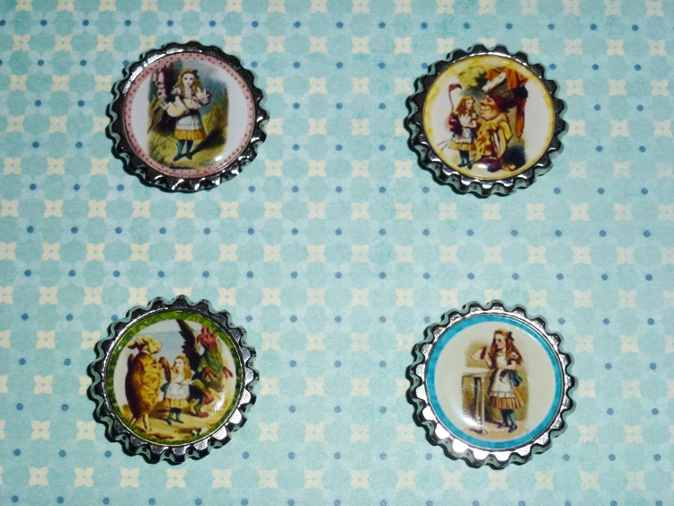 Alice in Wonderland Magnets Set 2