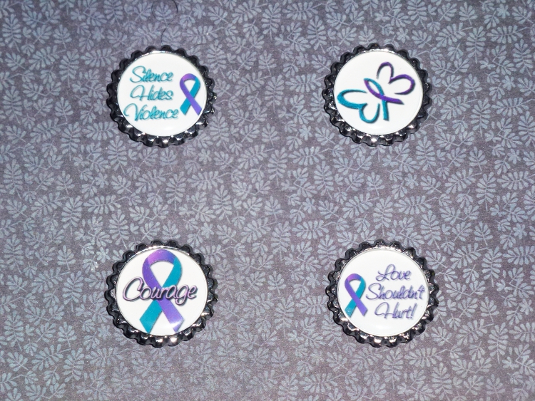 Domestic Violence Awareness Magnets Set 1