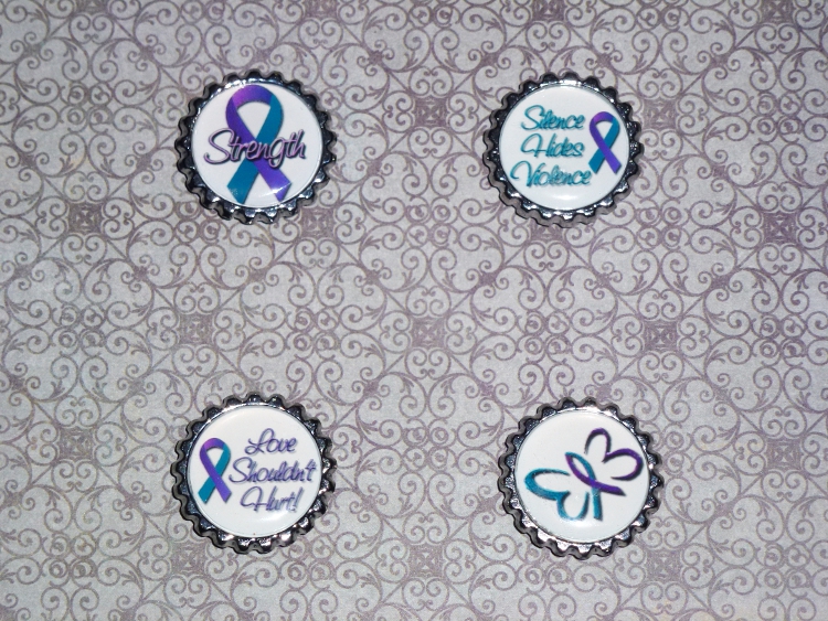 Domestic Violence Awareness Magnets Set 3