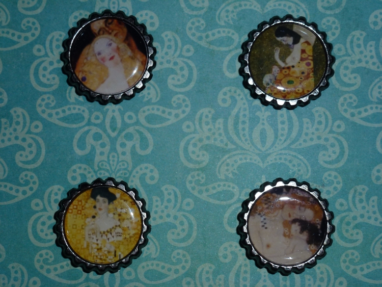 Gustav Klimt Magnets Set 4