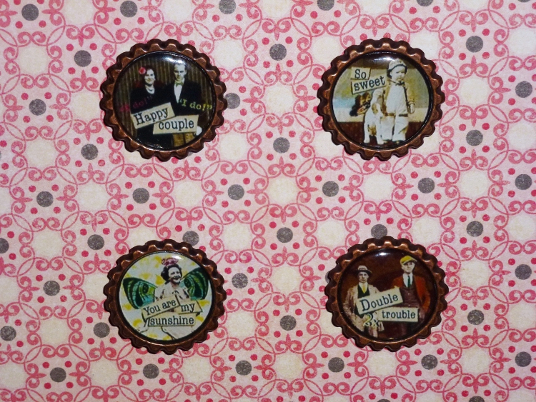 Vintage Funny Sayings Magnets Set 4