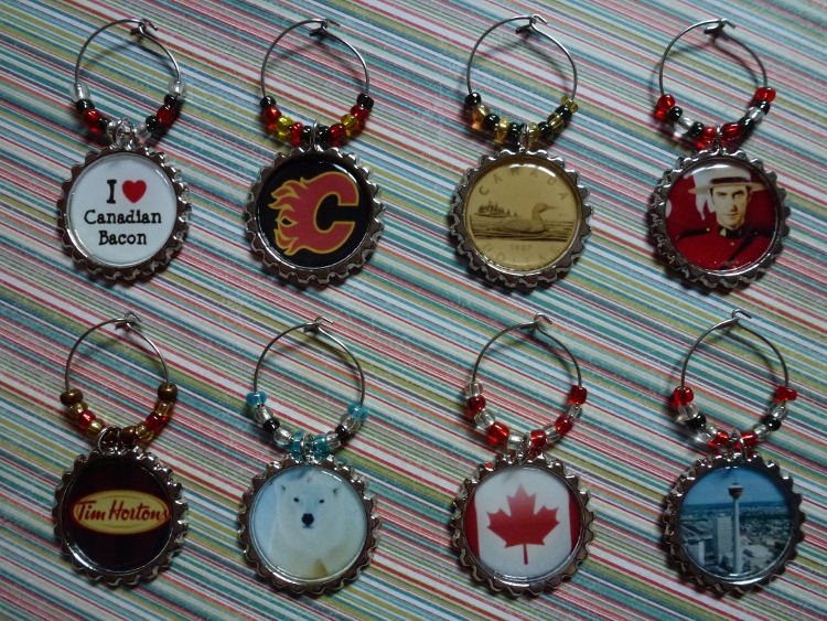 Canadian Wine Charms Set 1