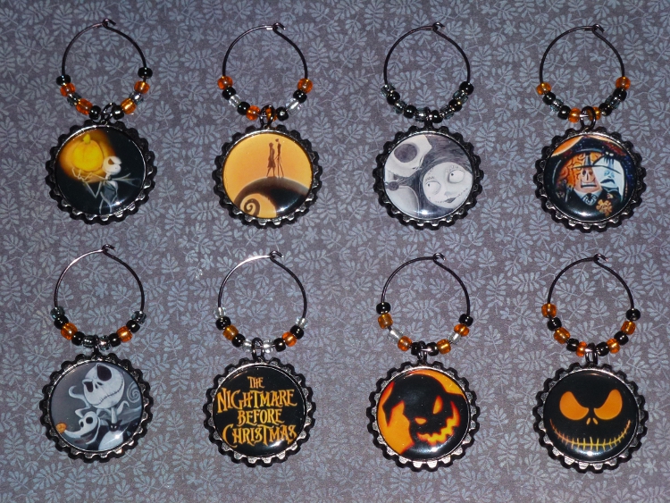 Nightmare Before Christmas Wine Charms Set 1