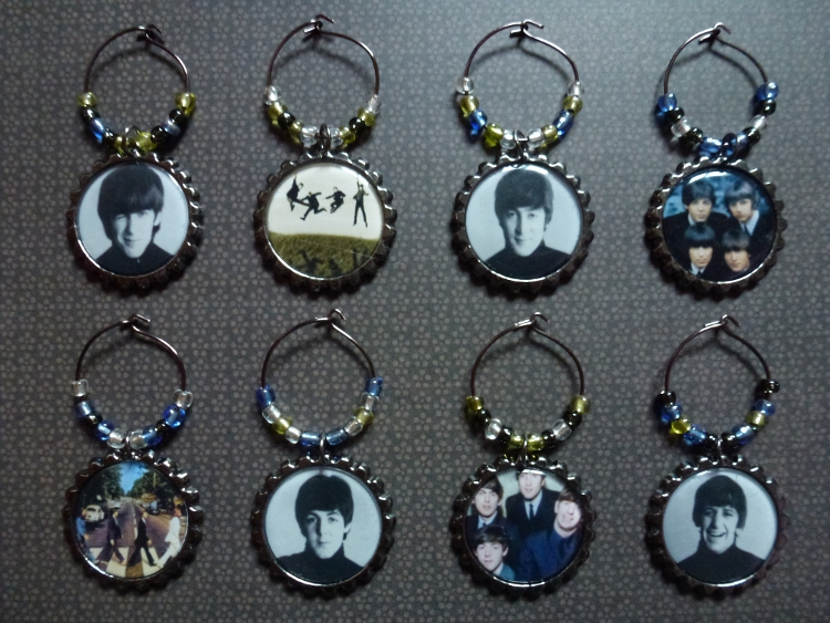 The Beatles Wine Charms Set 1