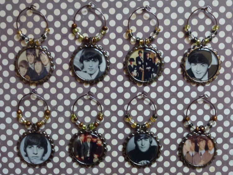 The Beatles Wine Charms Set 2