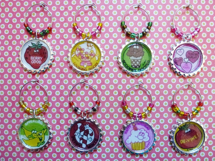 Scratch 'n Sniff Stickers Wine Charms Set 1